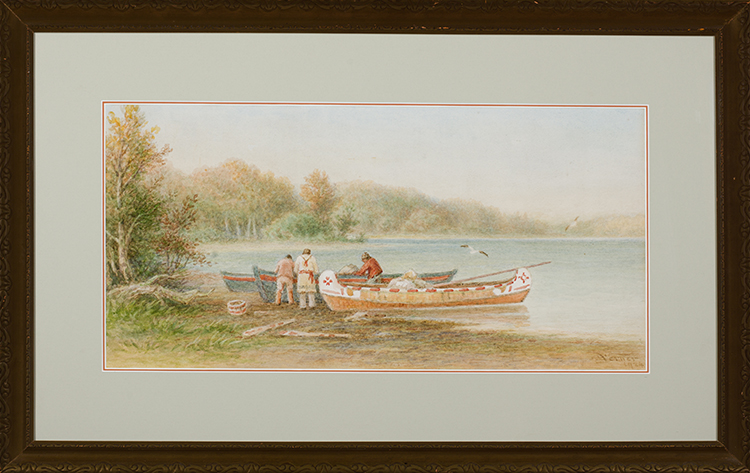 Hudson Bay Canoes, Rainy Lake, Near Fort Francis by Frederick Arthur Verner