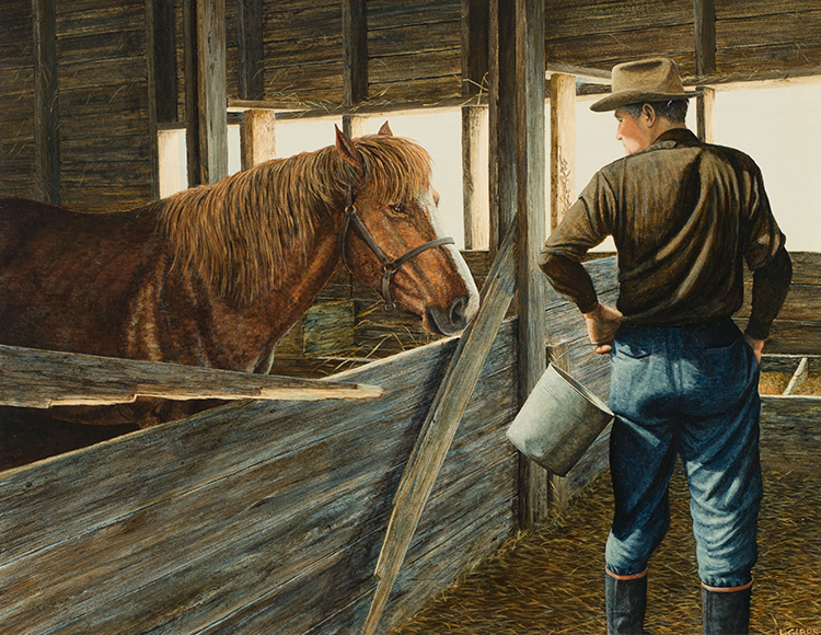 Broken Stall by Leonard (Len) James Gibbs