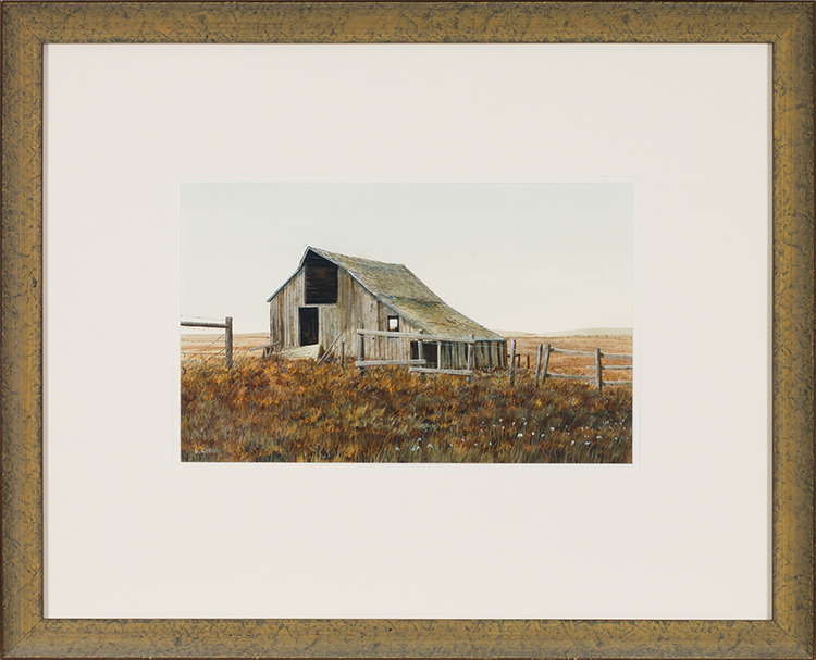 Cottonwood Barn by Leonard (Len) James Gibbs