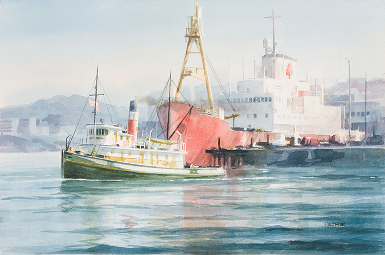 Tug Master, Ogden Point, Victoria by Harry Heine