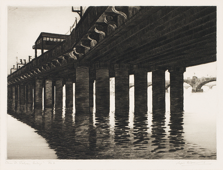 Canon Street, Railway Bridge by Sybil Andrews