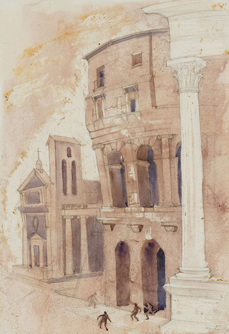 Greco-Roman Scene by Doris Jean McCarthy