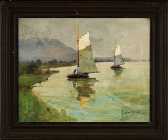 Sailing on the River par John Young Johnstone