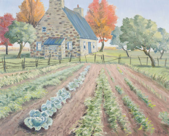 Vegetable Garden, Autumn par Gordon Edward Pfeiffer