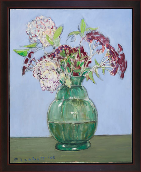Hydrangeas and Sedum by Joseph Francis (Joe) Plaskett