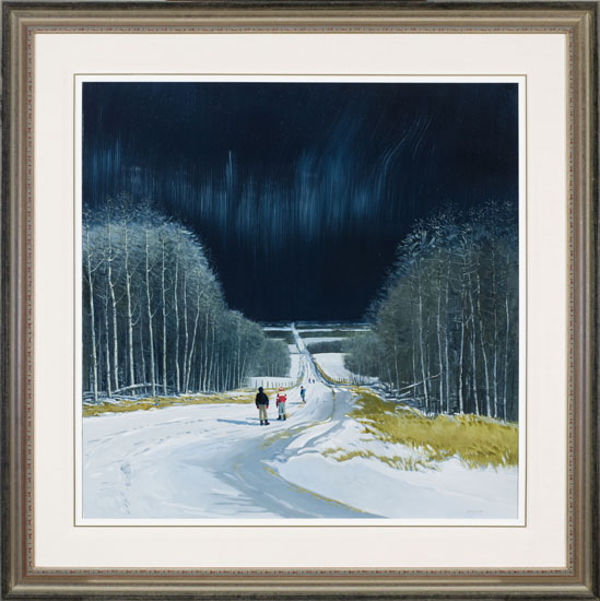 Country Road in Moonlight by Peter Shostak