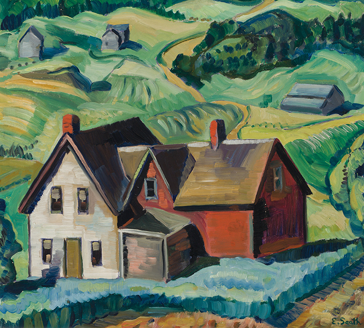 Summer Landscape, Eastern Townships par Ethel Seath