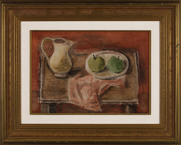 Still Life with Green Apples by Stanley Morel Cosgrove