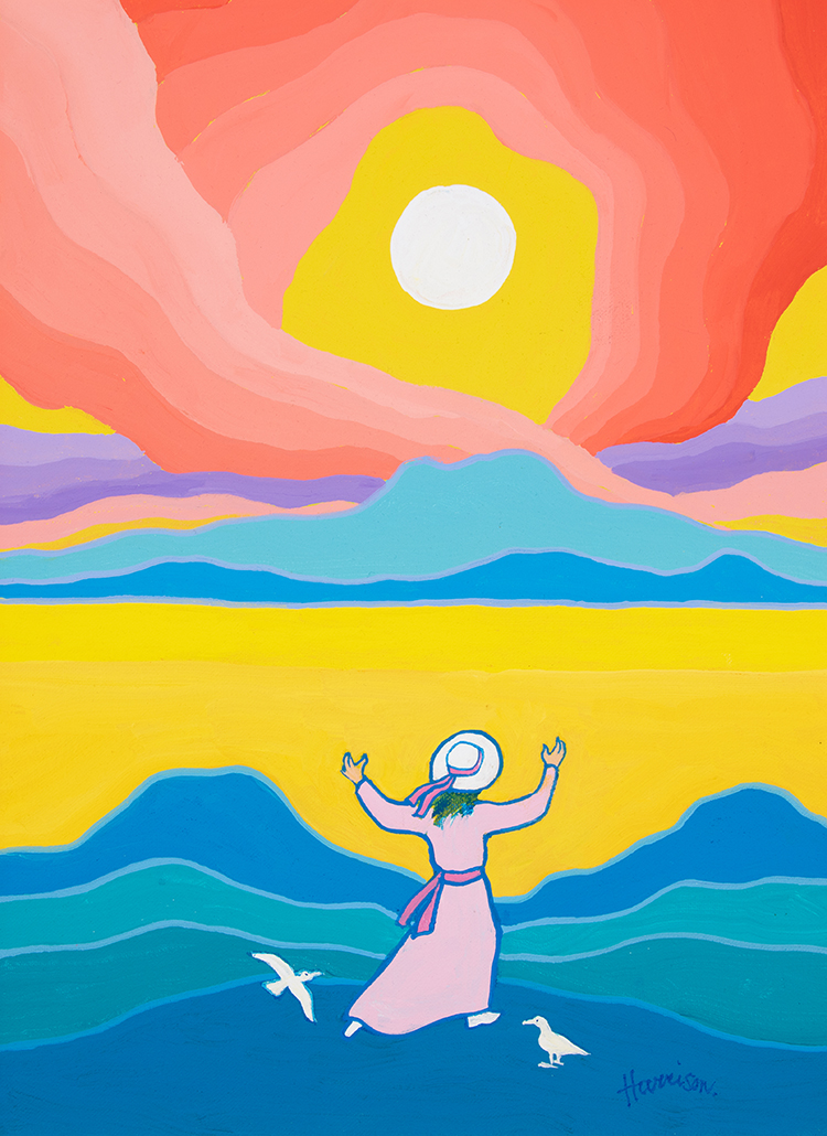 The Poet Greets the Sun par Ted Harrison