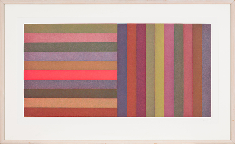 Horizontal Colour Bands and Vertical Colour Bands I by Sol LeWitt
