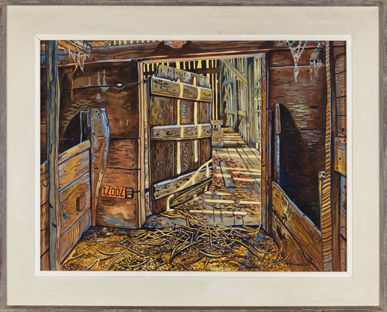 Barn Interior by Clark Holmes McDougall