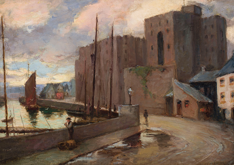 Harbour par John William (J.W.) Beatty