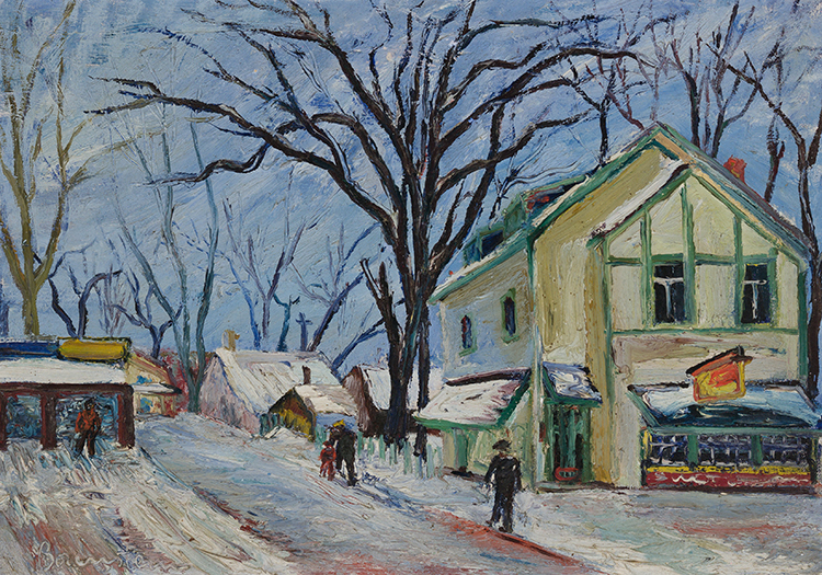 Street in Cartierville by Samuel Borenstein
