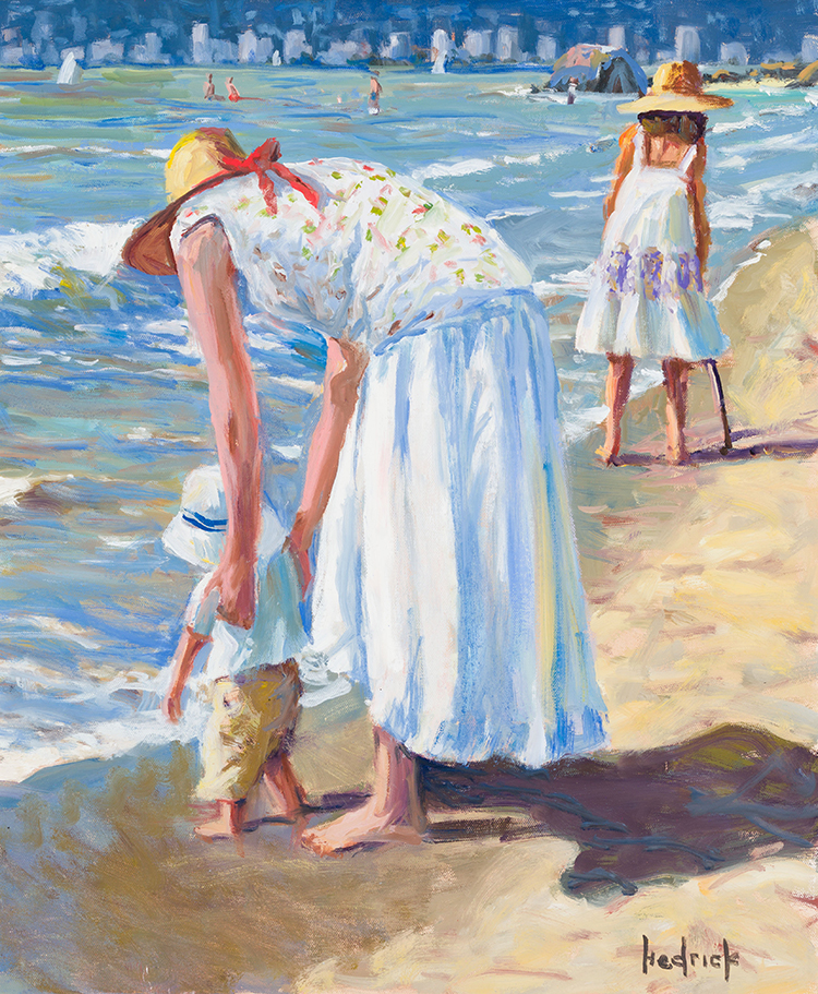 First Beach Visit par Ron Hedrick