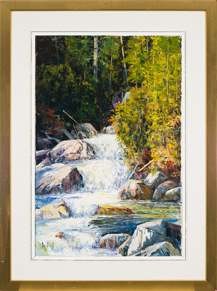 Autumn Waterfall par Ron Hedrick