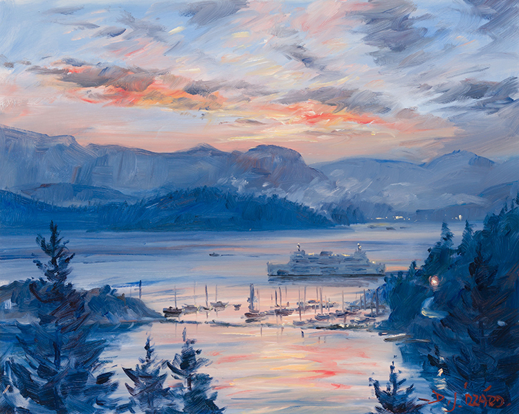 Evening over Whytecliff, B.C. by Daniel Izzard