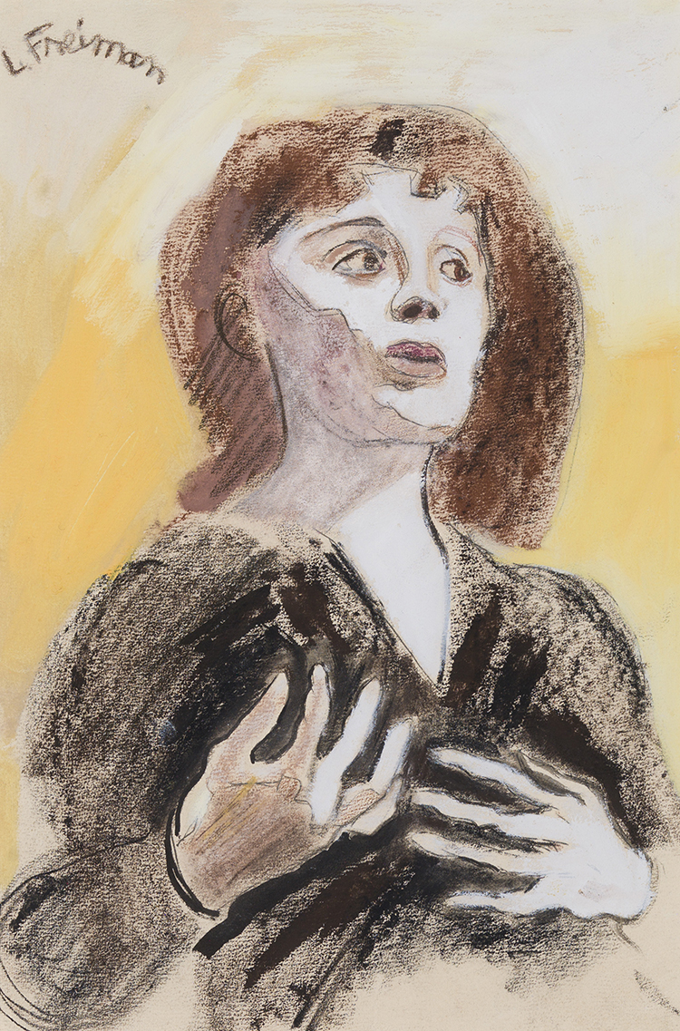 Portrait of Edith Piaf by Lillian Freiman