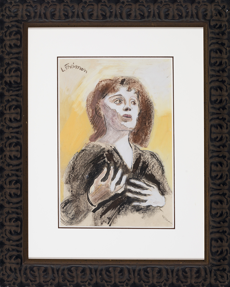 Portrait of Edith Piaf by Lillian Freiman