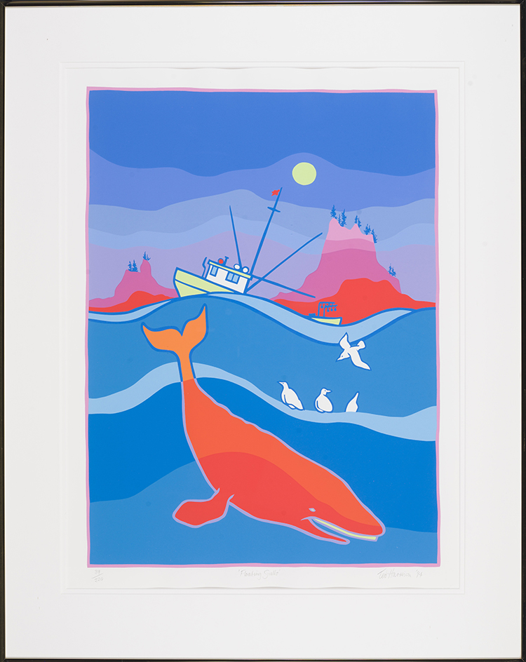 Floating Gulls par Ted Harrison