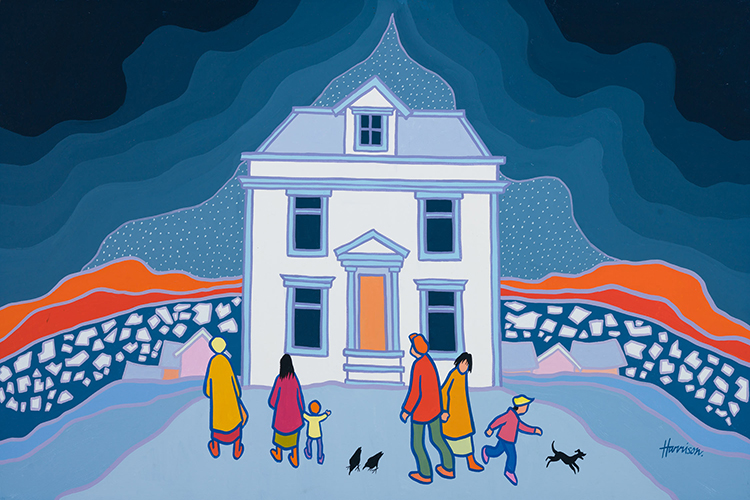 House on the Hill by Ted Harrison