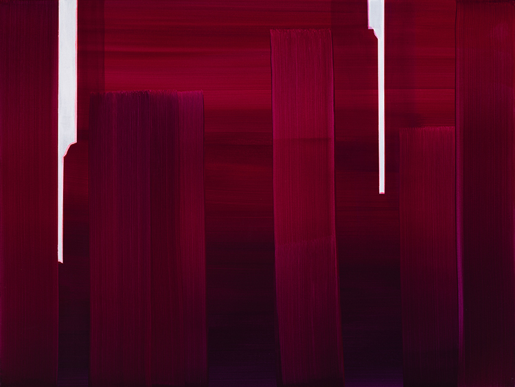 In Absentia (Deep Magenta - Bright White) by Wanda Koop