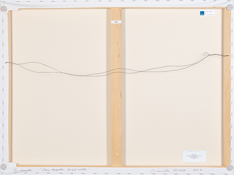 In Absentia (Deep Magenta - Bright White) by Wanda Koop