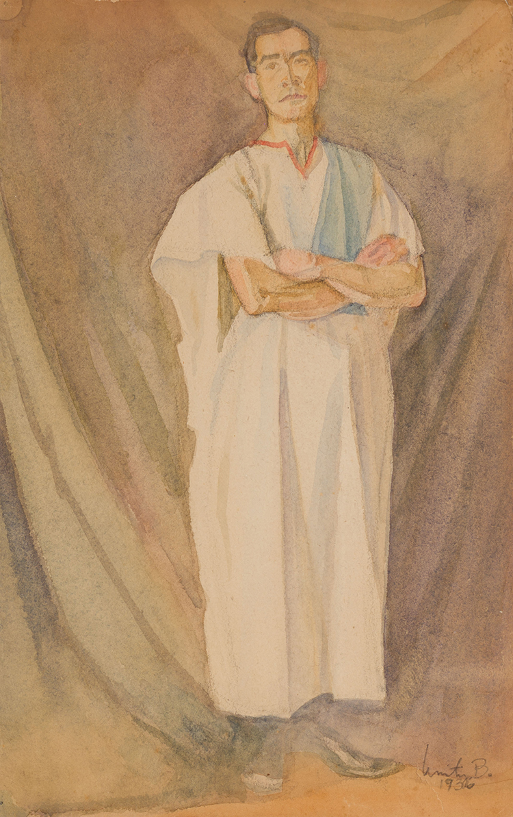 Study for Drapery (Eugene Bond) par Unity Bainbridge