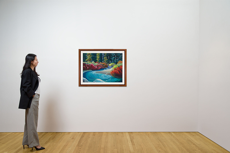 River Scene - MI33 by Donald M. Flather