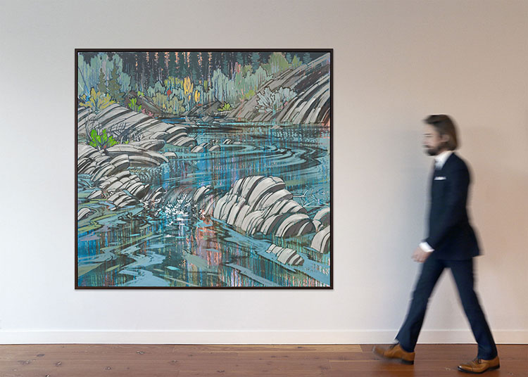 Evening in Sheep Creek by Edward William (Ted) Godwin