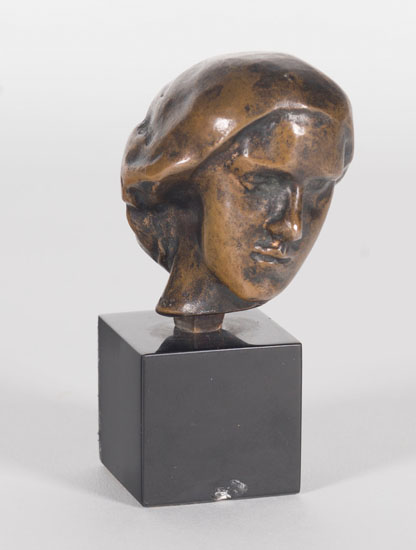 Tête de femme au chignon, petit modèle Rodin, Auguste