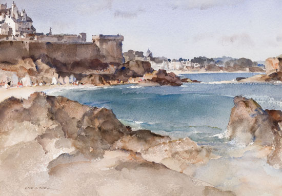 A Blue Day, St. Malo par William Russell Flint