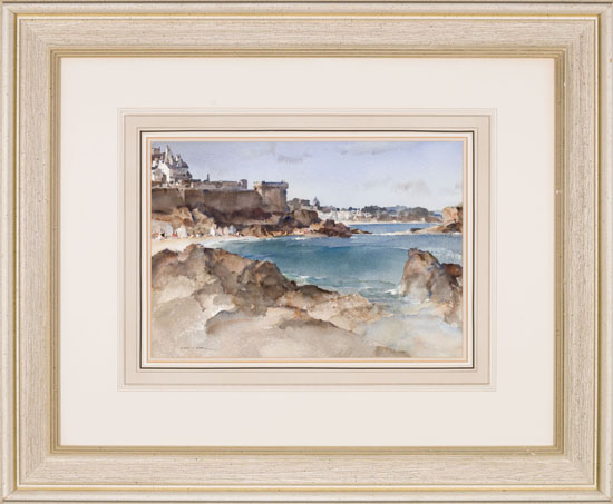 A Blue Day, St. Malo by William Russell Flint