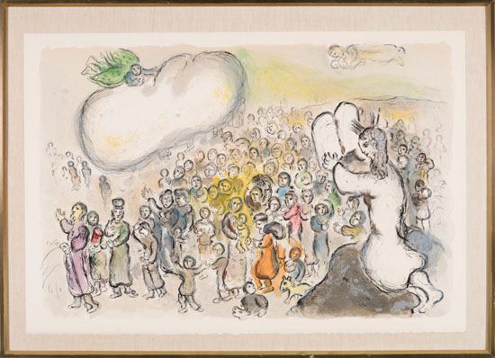 The Story of Exodus (For the Cloud of the Lorde…) by Marc Chagall