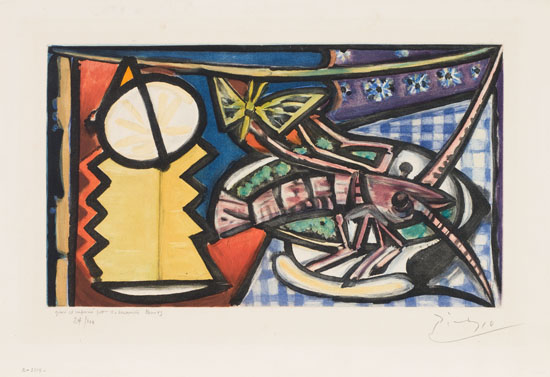 Still Life with Lobster par After Pablo Picasso