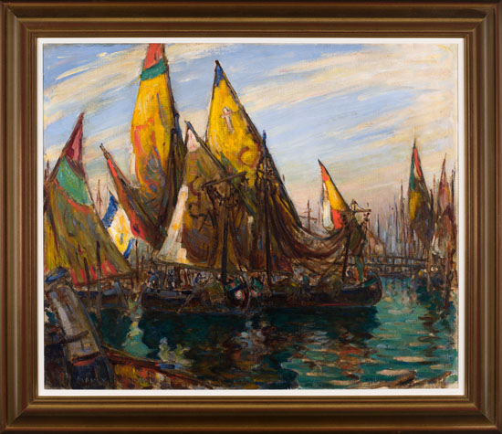 Venetian Fishing Boats by Manly Edward MacDonald
