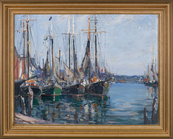 Ships in the Harbour by Manly Edward MacDonald