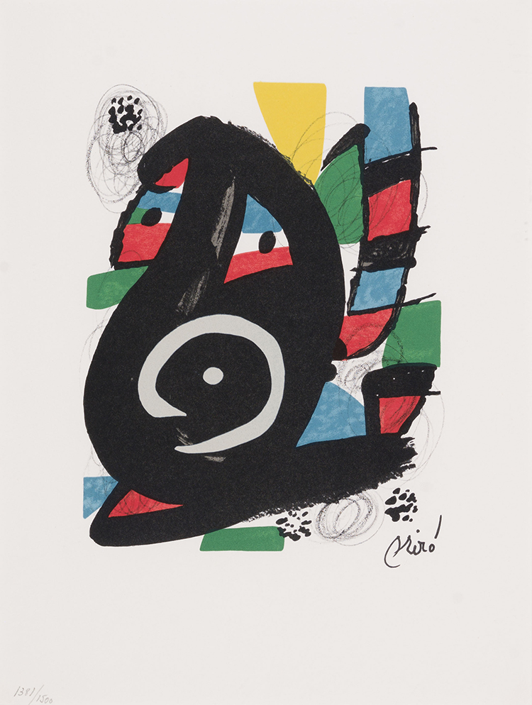 La mélodie acide, model 14 (The Acid Melody, Plate 14) by Joan Miró