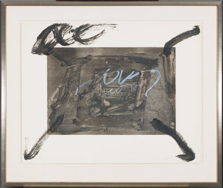 Untitled Abstract by Antoni Tàpies