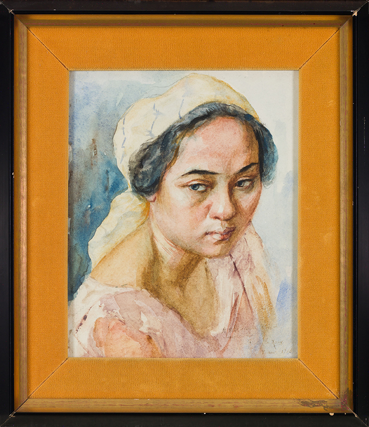 Portrait of a Woman by Fabián de la Rosa