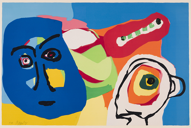 Blue Mask by Karel Appel