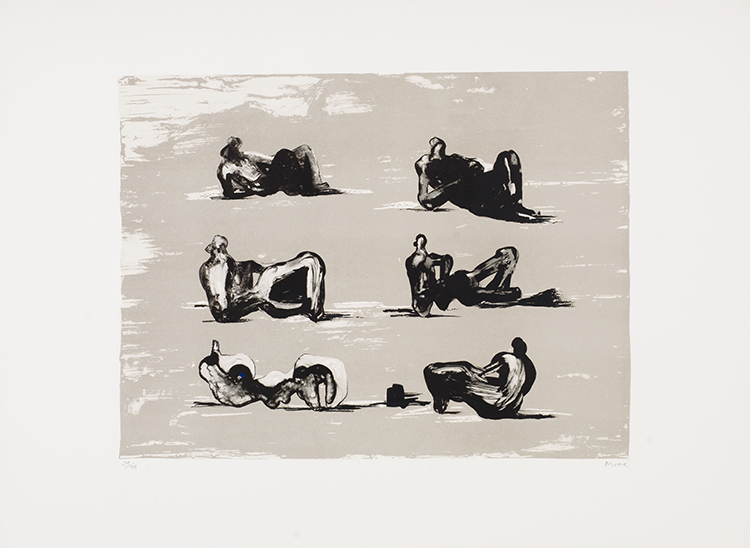 Six Reclining Figures par Henry  Moore