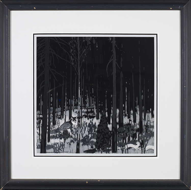 Forest Scene by Frank Hans (Franz) Johnston