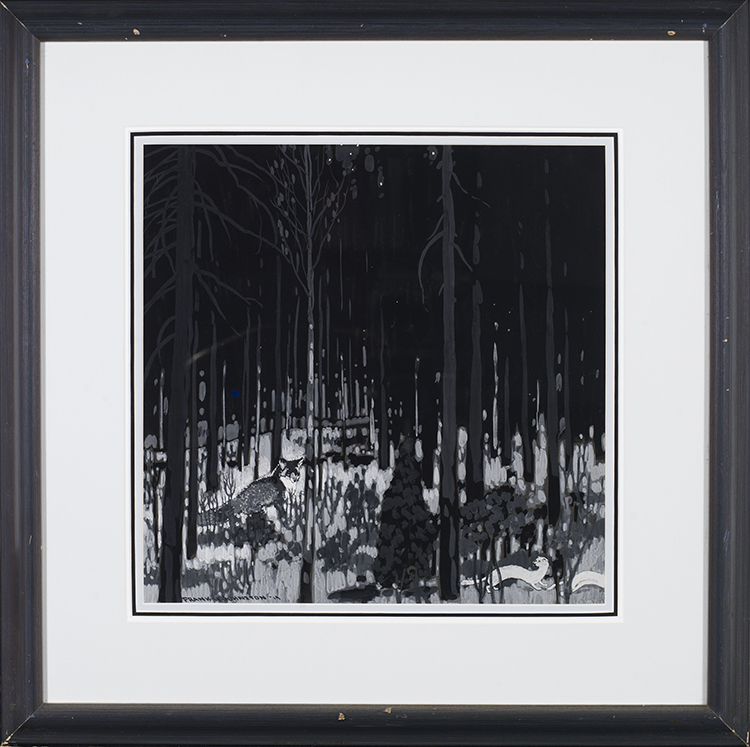 Forest Scene par Frank Hans (Franz) Johnston