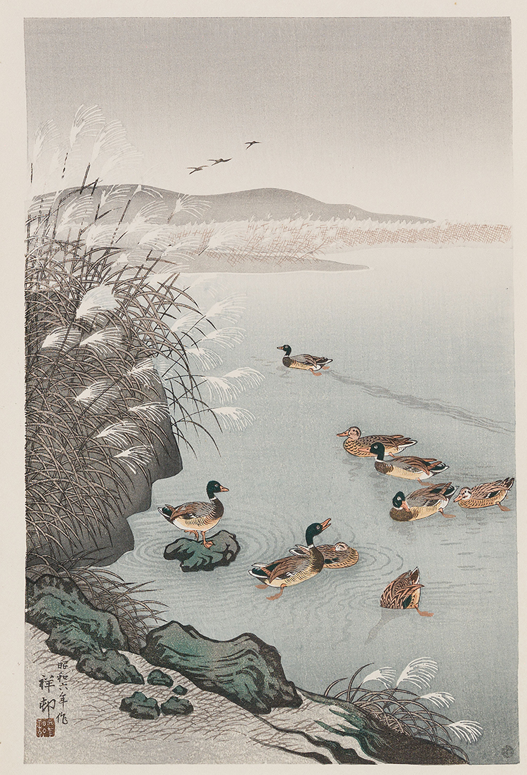 Five Shin Hanga Woodblock Prints par  Japanese School