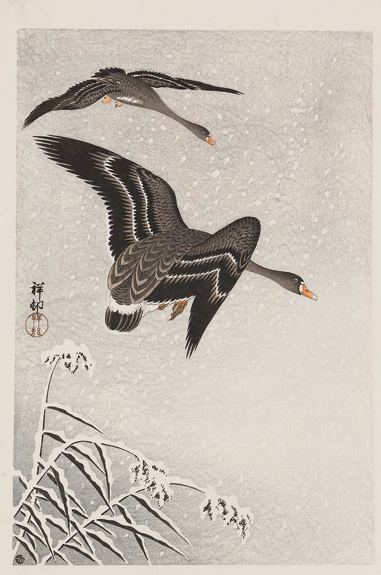 Five Shin Hanga Woodblock Prints par  Japanese School