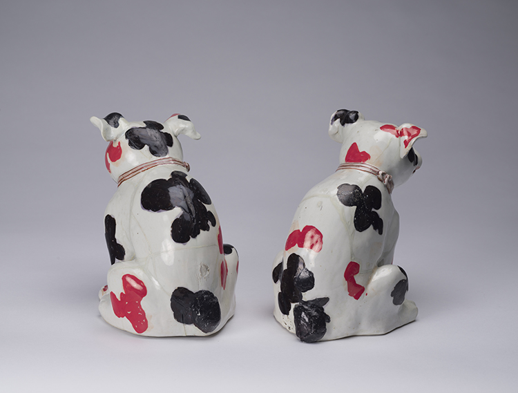 A Rare Pair of Japanese Arita Models of Puppies, Edo Period, Early 18th Century by  Japanese Art