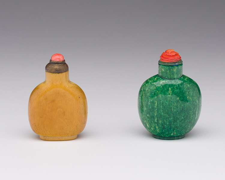 Two Chinese Ivory Snuff Bottles, 18th Century by  Chinese Art