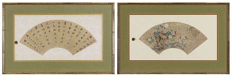 Chinese School
Two Fan Paintings, 19th Century by  Chinese Art
