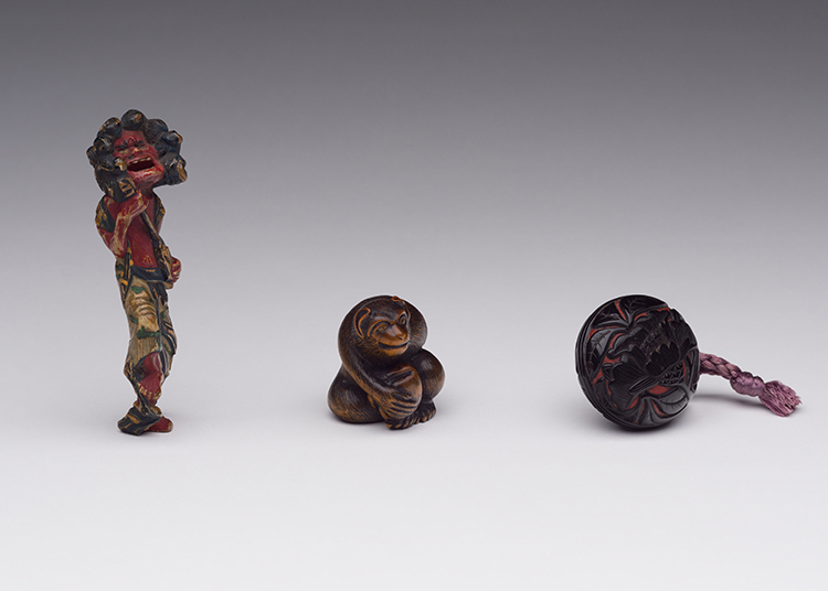 Three Japanese Netsuke, 19th Century by  Japanese Art