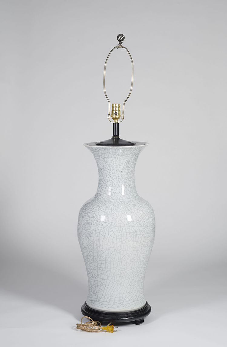 A Large Chinese Crackle Glazed Baluster Vase, Early 20th Century by  Chinese Art